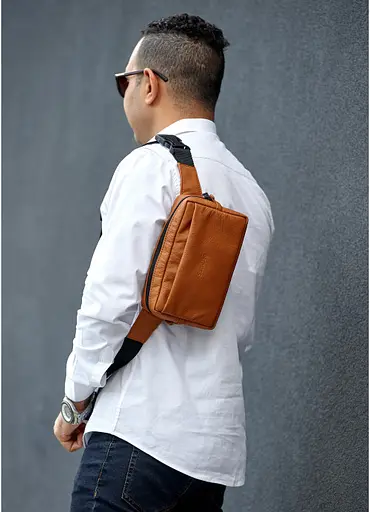 Чоловіча сумка бананка  Sambag 24х16х6 см sum0015544 - фото 4