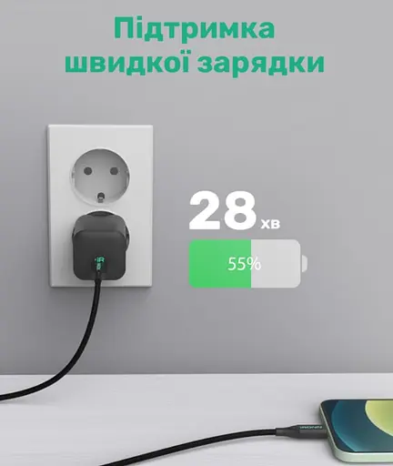 Кабель IRONN Type-C to Lightning PD 20W (1.8m) Black (CL20BT-L) - фото 4