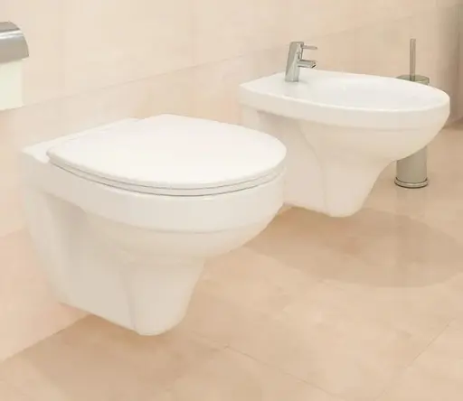 Биде подвесное скругленное Cersanit Delfi K11-0018 скрытого монтажа Белый 30412 - фото 5