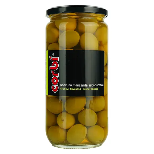 Оливки Corbi Manzanilla с косточкой 700 г