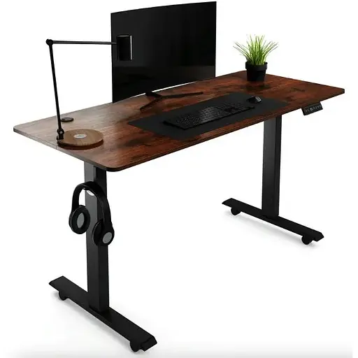 Компьютерный стол с регулируемой высотой Di Volio Biago коричневый - фото 10