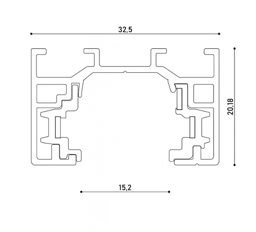 Трек однофазний 2м, чорний KLOODI KDTR3-L320 2 BK - фото 2