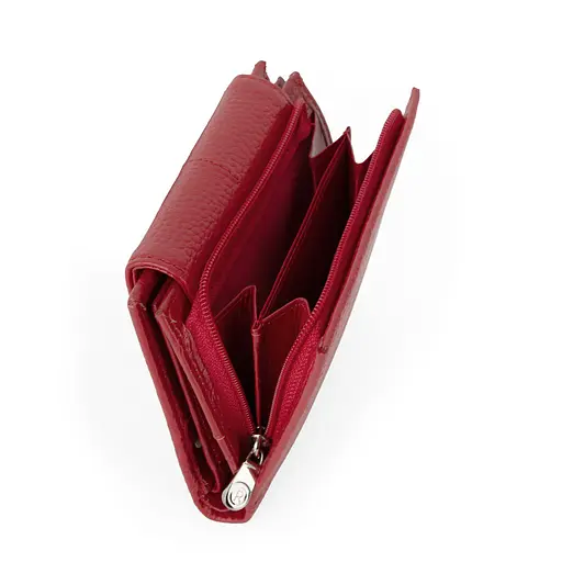 Гаманець жіночий шкіряний маленький Las Fernando 110-103 А червоний - фото 2