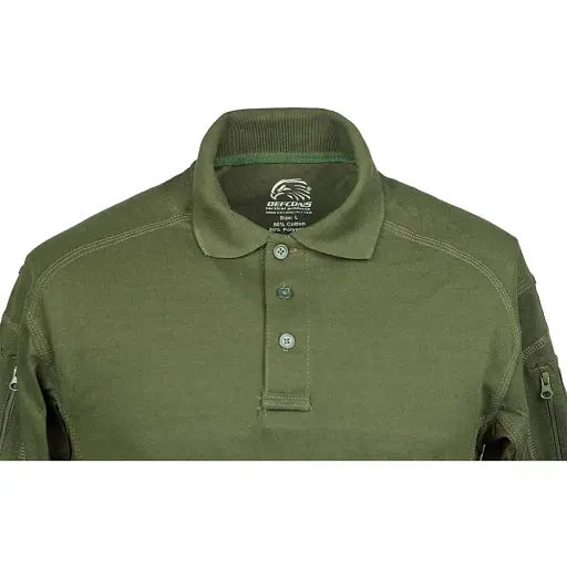 Теніска поло Defcon 5 Tactical Polo Short Sleeves with Pocket M OD Green - фото 6