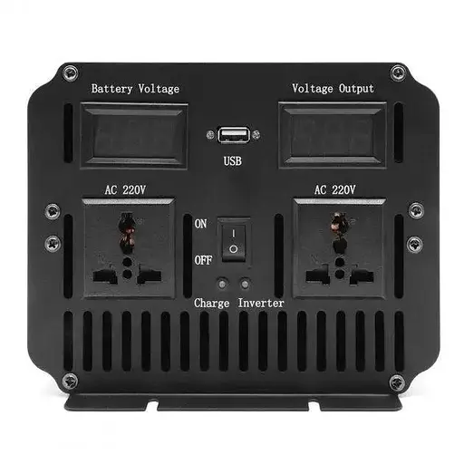 Преобразователь напряжения Power Inverter Wimpex WX-7100 UPS с зарядкой инвертор чистая синусоида LED дисплей 12 Вт 220 Вт Синий 7000 Вт - фото 2
