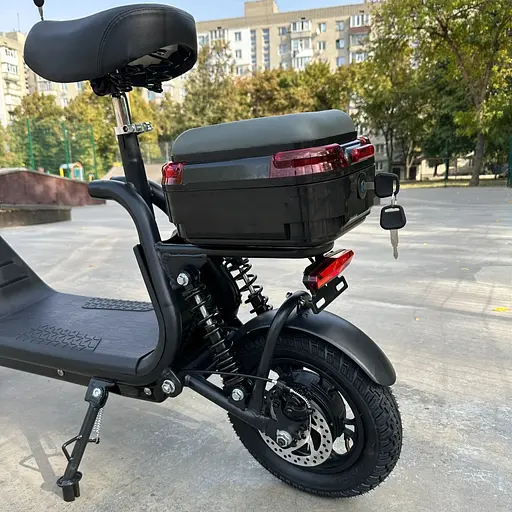 Электросамокат EVOBIKE Zen U12 MAX 2025 года черный | электросамокат с тремя фарами, корзинкой и багажником - фото 13