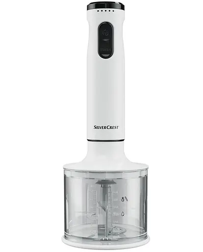 Блендер погружной SilverCrest 3 в 1 SSMS 600w, многофункциональный, мощный, три цвета Белый - фото 3