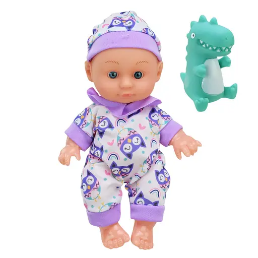 Дитяча Лялька-Пупс "Cute baby" Bambi HX623-5/7 з іграшкою Фіолетовий - фото 1