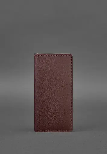 Шкіряне портмоне-купюрник 11.0 бордове - фото 2