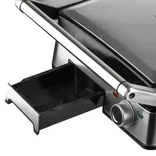 Прижимной контактный гриль RAF R.238 с антипригарным покрытием 2200 Вт с лотком для жира - фото 4