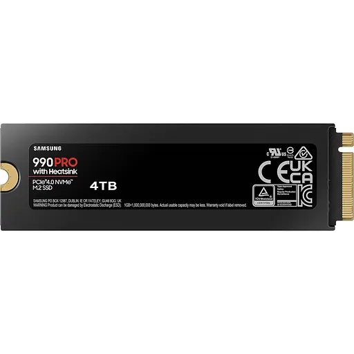 SSD накопитель Samsung 990 PRO with Heatsink 4TB (MZ-V9P4T0GW) [137334] - фото 2