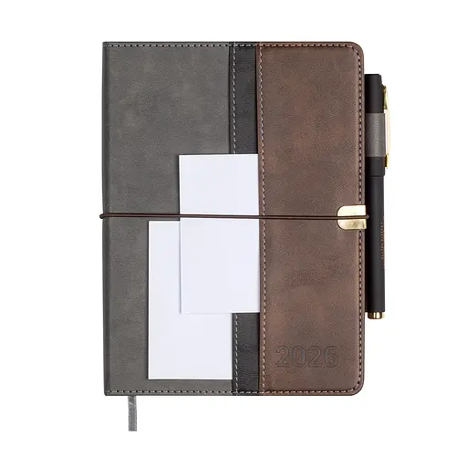 Ежедневник датированный Buromax Libero 2026 A5 серый (BM.2117-09) - фото 4