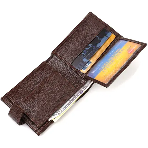 Чоловічий шкіряний гаманець Canpellini 11х9х1 см acs0025626 - фото 5