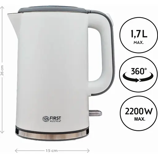 Электрочайник First FA-5407-2-GR [152885] - фото 3