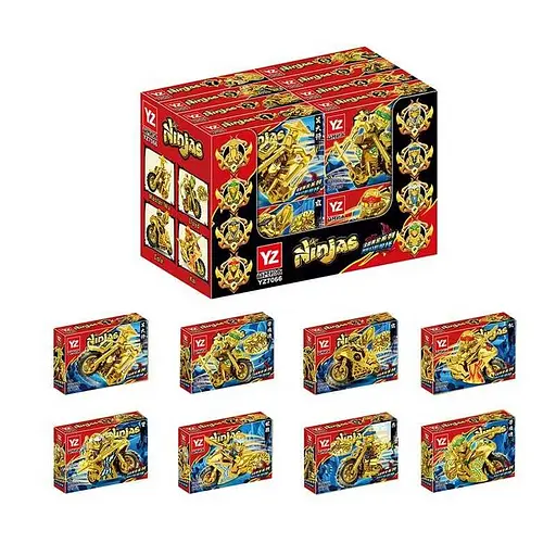 Конструктор Герои + игровая фигурка на мотоцикле, YZ7066, от 25+ деталей, (В ассортименте) - фото 3