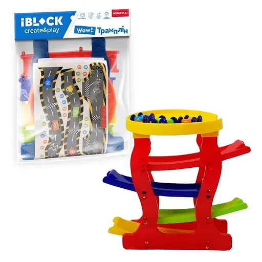 Игровой трек Трамплин PL-921-287 Iblock, пятиуровневый, в пакете (6969427060025) - фото 1