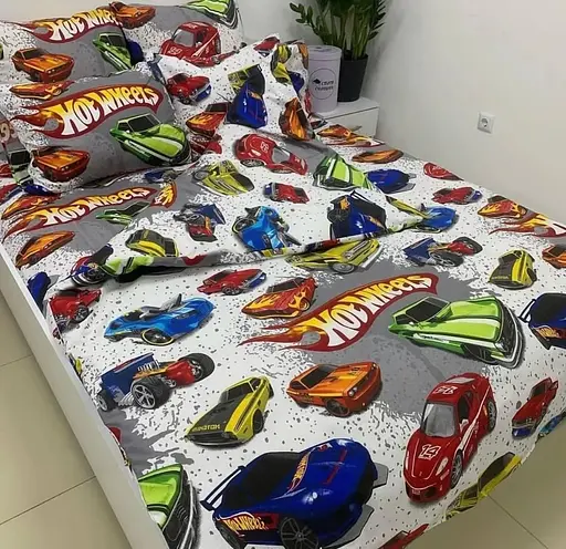 Постільна білизна бавовняна Хотвілс Півтораспальна 150 x 220 Бязь 50 х 70