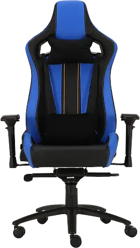 Геймерское кресло GT Racer черное с синим (X-0715 Black/Blue) - фото 2