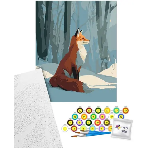 Картина за номерами Art Craft Лісова гостя 40х50 см (11749-AC) - фото 1