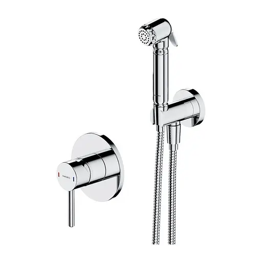 Набір гігієнічного душу прихованого монтажу Omnires Y chrome SYSYBI1CR, Хром - фото 1