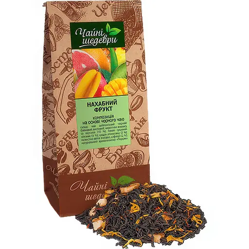 Уцінка. Композиція на основі чорного чаю Чайні шедеври Нахабний фрукт 500 г - фото 1