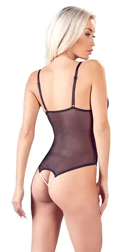 Боді Cottelli Collection Crotchless M чорний - фото 2
