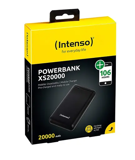Зовнішній акумулятор Power Bank Intenso XS20000 (4034303029563) Black Чорний - фото 4