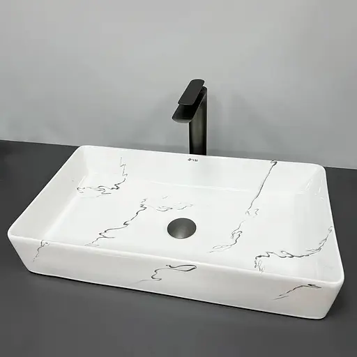 Умивальник VBI Triest marmo накладний VBI-012704, Мармур - фото 1