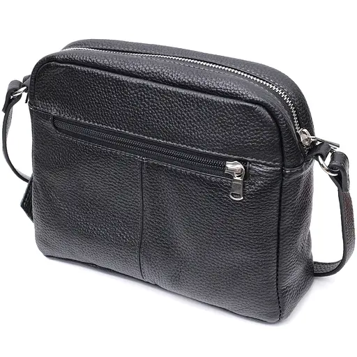 Кожаная женская сумка Grande Pelle 23х17х7 см sum0023595 - фото 2