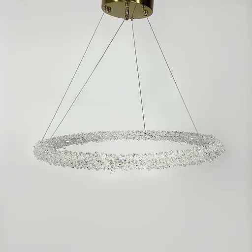 Невероятная хрустальная подвесная латунная люстра Ø 60 см | Ст. MD9105R-600 AB | Line F - фото 6