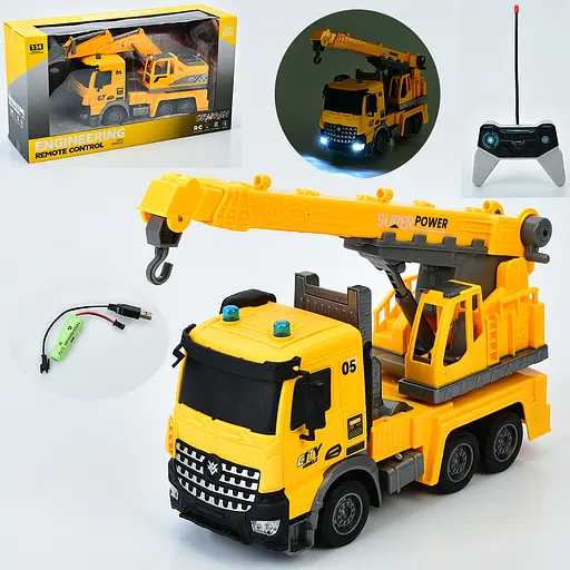 Строительная техника на радиоуправлении, 1:14, аккумулятор, свет, 43x23.5x13 см, YJ-113-1-2 - фото 2