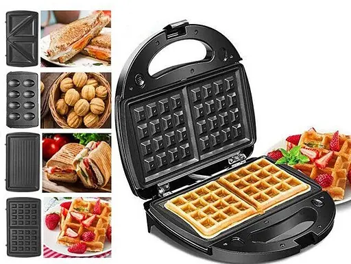 Електрогриль мультимейкер Crownberg CB-1077 4в1 - фото 8