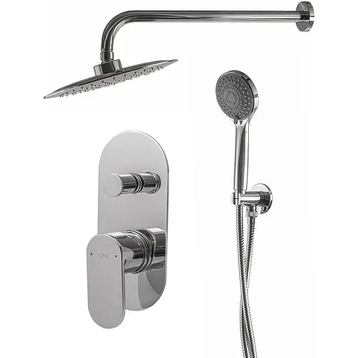 Душова система прихованого монтажу Topaz Barts TBG 07205-G-H36, Хром - фото 1