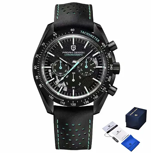 Наручний годинник чоловічий PD-1779 Black-Blue Pagani Design acs0031208 - фото 1