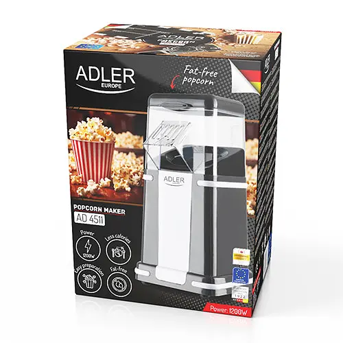 Попкорница Adler AD 4511 черная - фото 10
