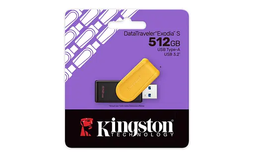 Накопичувач Kingston 512GB USB 3.2 Type-A Gen1 DT Exodia S - фото 3