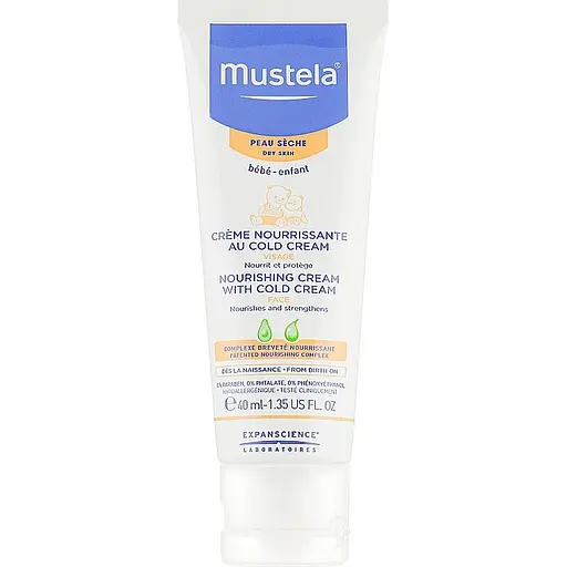 Поживний крем Mustela Nourishing Cream with Cold Cream для дуже сухої шкіри 40 мл - фото 2