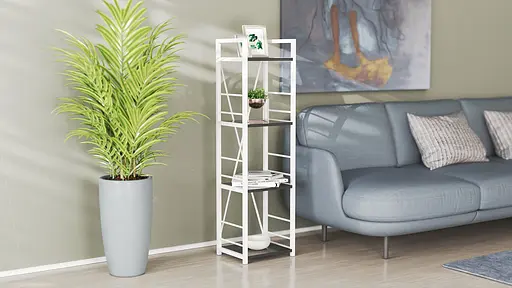 Этажерка 4/34 Серии Коннект 120x34x28 белый ДСП Сосна Кембра 16мм FRD-104282 - фото 2