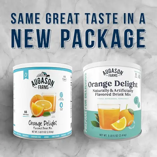 Апельсиновый напиток сублимированный Augason Farms с большим сроком годности до 30 лет 52 порции - фото 5