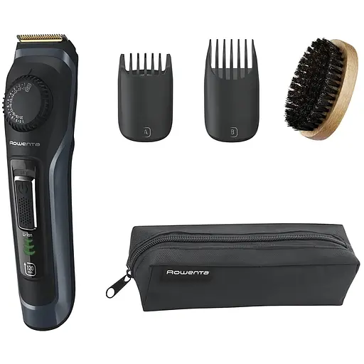 Триммер Rowenta Virtuo для бороды и усов черно-синий (TN3804E0)