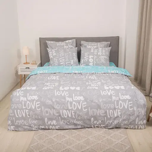 Комплект постільної білизни Viluta євро ранфорс 17148 100% бавовна - фото 2