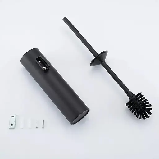 Ершь настенный скрытого монтажа Gappo G903-6, Черный матовый - фото 3