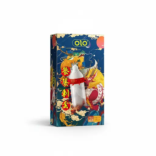 Презервативы стимулирующие с усиками OLO Taotie с силиконовой смазкой 18 см 2 шт. - фото 2