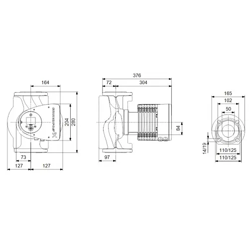 Циркуляційний насос Grundfos Magna3 50-180 F 280 (97924286) - фото 2