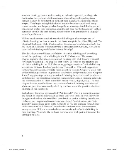 Critical Thinking in ELT. A Working Model for the Classroom - фото 5