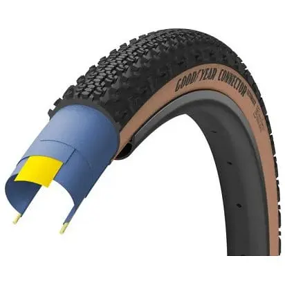 Покрышка GoodYear 700 x 40 40-622 Connector tubeless complete folding 120tpi Black/Tan (1084-TIR-37-18)