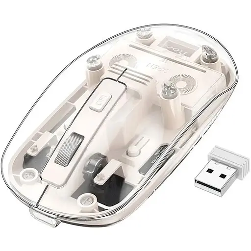 Миша Hoco GM29 Crystal White [136152] - фото 2