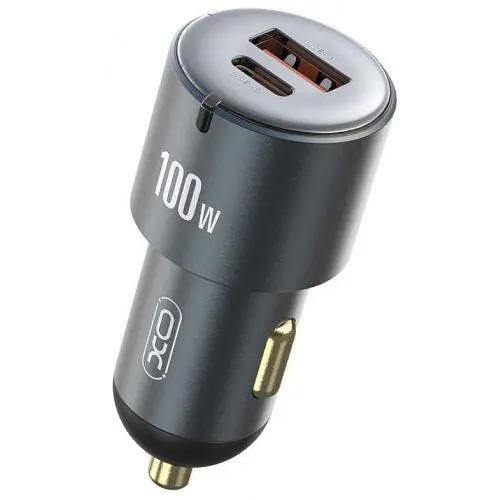 Автозарядное 100W XO CC47 Shared USB-A+USB-C QC PD3.0 - фото 2