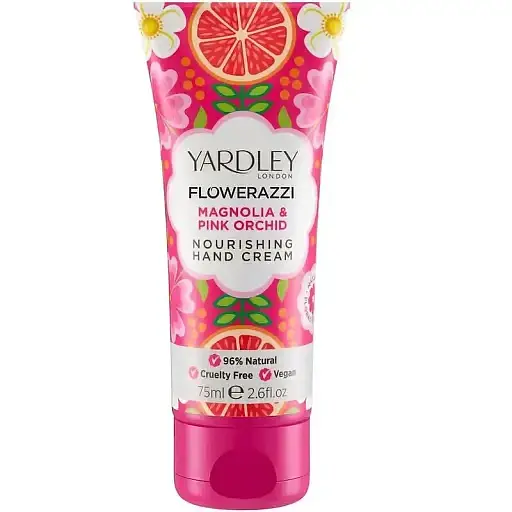 Крем для рук Yardley London Flowerazzi Magnolia & Pink Orchid Nourishing Hand Cream 75 мл - фото 1