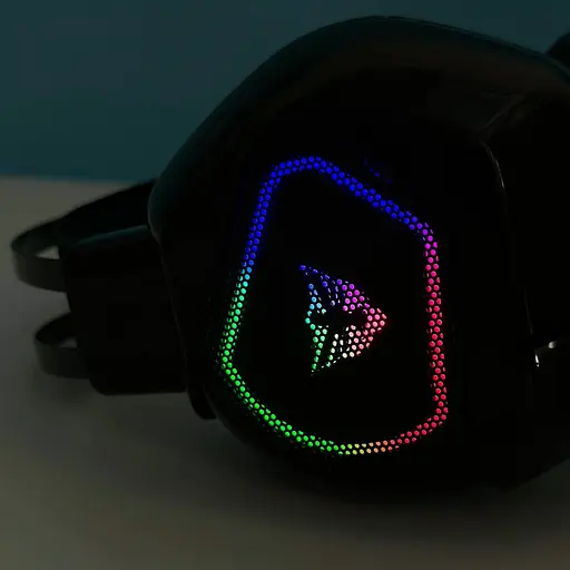 Дротові навушники Jeqang JH-760 7.1, USB, 1.5м, з RGB підсвічуванням, Чорний - фото 7